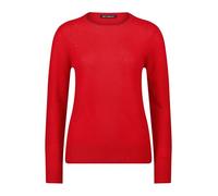 Strickpullover BETTY BARCLAY "Betty Barclay Damen Kaschmir-Pullover mit Rundhalsausschnitt", Damen, Gr. 44, rot, Strick, Obermaterial: 100% Kaschmir., Basic, gerade lang, Rundhals, Pullover (83323433-
