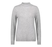 Strickpullover BETTY BARCLAY "Damen Kaschmir-Pullover mit Stehkragen", Damen, Gr. 38, grau (light silber melange), Strick, Obermaterial: 100% Kaschmir., Basic, gerade lang, Pullover (78719055-38) ligh