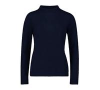 Strickpullover BETTY BARCLAY "Betty Barclay Damen Kaschmir-Pullover mit Stehkragen", Damen, Gr. 44, blau (dunkelblau), Strick, Obermaterial: 100% Kaschmir., Basic, gerade lang, Pullover (28124161-44)