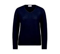 Strickpullover BETTY BARCLAY "Betty Barclay Kaschmir-Pullover mit V-Ausschnitt" Gr. 40, blau (dunkelblau) Damen Pullover (19150432-40) dunkelblau