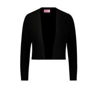 Betty Barclay Damen Kaschmir-Strickjacke mit Rippbündchen Schwarz,44