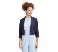 Betty Barclay Cropped Blazer mit Brustleistentasche in Marine, Größe 44