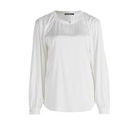 Langarmbluse BETTY BARCLAY "Betty Barclay Langarm-Bluse mit Rundhalsausschnitt" Gr. 46, schwarz-weiß (rohweiß) Damen Blusen (37338008-46) rohweiß