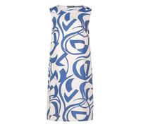 Betty Barclay Damen Leinenkleid ohne Arm 44, Nature/Blue
