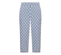 Marlene-Hose mit elastischem Bund Blau/Weiß 44
