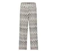 Marlene-Hose mit hohem Bund Weiß/Schwarz 38