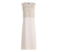 Midikleid BETTY BARCLAY "Damen 2er Set", Damen, Gr. 46, Normalgrößen, grau beige, Obermaterial: 100% Polyester, figurumspielend kurz, U-Boot-Ausschnitt, Kleider Midikleid (90169327-46) grau beige