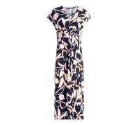 Betty Barclay Damen Midikleid mit Raffung 40, Dark Blue/Brown