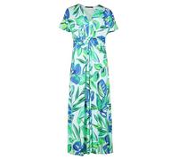 Betty Barclay Damen Midikleid mit Raffung 44, Green/Blue