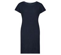 Plisseekleid BETTY BARCLAY "Betty Barclay Damen Plisseekleid kurzarm", Damen, Gr. 38, Normalgrößen, blau (dunkelblau), Obermaterial: 97% Polyester, 3% Elasthan., feminin, gerade kurz, Rundhals, Kurzar