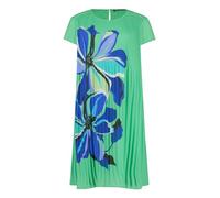 Betty Barclay Damen Plisseekleid Kurzarm 40, Green/Cream