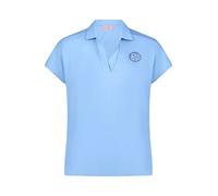 Kurzarmshirt BETTY BARCLAY "Damen mit Schmucksteinen", Damen, Gr. 48, azurine, Jersey, Obermaterial: 100% Baumwolle, gerade normal, Shirts (70251239-48) azurine