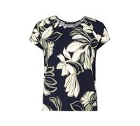 Betty Barclay T-Shirt mit Rundhalsausschnitt und Ziersteinbesatz – Marine Größe 42