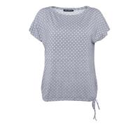 Kurzarmshirt BETTY BARCLAY "Damen mit Tunnelzug", Damen, Gr. 40, blau, dunkelblau, Jersey, Obermaterial: 95% Viskose, 5% Elasthan, figurumspielend normal, U-Boot-Ausschnitt, Shirts (99831364-40) blau,