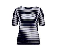 Betty Barclay Damen Ringelshirt mit U-Boot-Ausschnitt 40, Dark Blue/Beige
