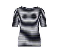Betty Barclay Damen Ringelshirt mit U-Boot-Ausschnitt 40, Dark Blue/Beige