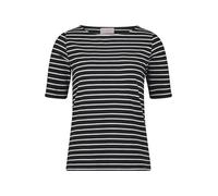 betty barclay - so cosy - - Ringelshirt Schwarz/Weiß - Gr. - 48
