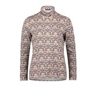 Betty Barclay Damen Rollkragenshirt mit Stehkragen 38, Grau/Beige