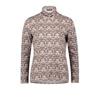 Betty Barclay Damen Rollkragenshirt mit Stehkragen 46, Grau/Beige