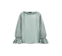 Satin-Bluse mit U-Boot-Ausschnitt Chinois Green 42
