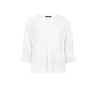 Schlupfbluse BETTY BARCLAY "Damen mit 3/4 Arm", Damen, Gr. 44, rohweiß, Obermaterial: 100% Baumwolle, figurumspielend normal, V-Ausschnitt, Blusen Schlupfbluse (45456112-44) rohweiß