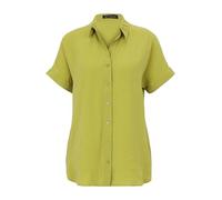 Schlupfbluse BETTY BARCLAY "Betty Barclay Schlupfbluse mit Kragen", Damen, Gr. 46, erbsgrün, Obermaterial: 84% Modal, 16% Polyester., casual, figurumspielend normal, Kurzarm, Blusen (23313047-46) erbs