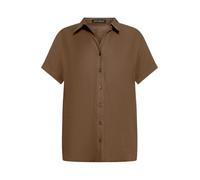 Hemdkragenbluse mit Knopfleiste Brown 48