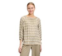 Betty Barclay Damen Schlupfbluse mit Rundhalsausschnitt 42, Khaki/Nature