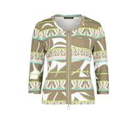 Betty Barclay Damen Shirtjacke mit Rippenstruktur 36, Khaki/Green