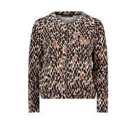 Betty Barclay Damen Shirtjacke mit Rippenstruktur 38, Dark Blue/Brown