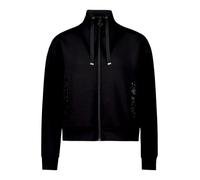 Sweatjacke BETTY BARCLAY "Damen mit Rippenstruktur", Damen, Gr. 46, schwarz, Sweatware, Obermaterial: 54% Viskose, 40% Polyester, 6% Elasthan, figurumspielend normal, Sweatjacken Sweatjacke (54875857-