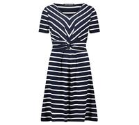 Betty Barclay Damen Shirtkleid Kurzarm Dunkelblau/Weiß,46