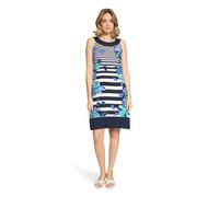 Betty Barclay Damen Sommerkleid ohne Arm 48, Dark Blue/Green