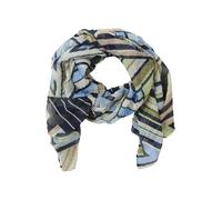 Schal BETTY BARCLAY "Damen mit Plissee", Damen, Gr. ACC, blau, grün, Polyester, Modetücher Schal (55080351-0) blau, grün