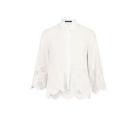 Betty Barclay - Bluse mit Lochstickerei und 3/4-Ärmeln weiß - Gr. - 40