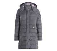 Betty Barclay Damen Steppjacke mit Abnehmbarer Kapuze 44, Dunkelgrau