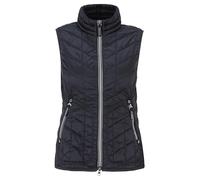 Strickweste BETTY BARCLAY "Betty Barclay Steppweste mit Stehkragen", Damen, Gr. 38, blau (dunkelblau), Obermaterial: 100% Polyamid. Füllung: 100% Polyester., casual, figurumspielend, Westen, Sandwich 