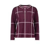 Betty Barclay Damen Strickpullover kariert, rot, Gr. 38