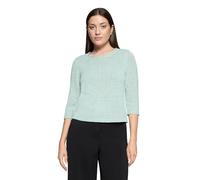 Strickpullover BETTY BARCLAY "Damen mit 3/4 Arm", Damen, Gr. 44, gray mist, Strick, Obermaterial: 65% Polyacryl, 35% Polyamid, Basic, gerade normal, Rundhals, Pullover Strickpullover (90437405-44) gra