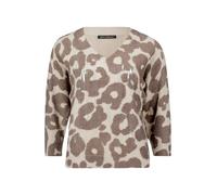 Betty Barclay Strickpullover mit Fledermausärmeln V-Ausschnitt figurumspielend Damen Größe 44 Taupe