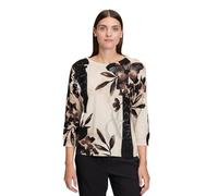Betty Barclay Damen Strickpullover mit Fledermausärmeln 46, Beige/Braun