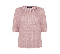 Betty Barclay Damen Strickpullover mit Lochmuster 48, Pink Dolphin