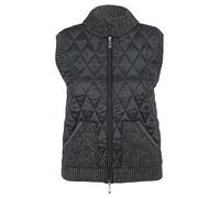 Betty Barclay Damen Strickweste mit Reißverschluss Schwarz,40