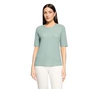 Kurzarmshirt BETTY BARCLAY "Damen mit Rundhalsausschnitt", Damen, Gr. 36, chinois grün, Obermaterial: 98% Polyester, 2% Elasthan, tailliert normal, Rundhals, Shirts (97491618-36) chinois grün