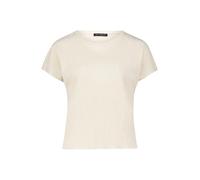 Kurzarmshirt BETTY BARCLAY "Betty Barclay Strukturshirt mit U-Boot-Ausschnitt", Damen, Gr. 42, beige, Obermaterial: 97% Polyester, 3% Elasthan., modisch, loose fit normal, Rundhals, Kurzarm, Shirts (4