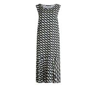 Sommerkleid BETTY BARCLAY "Betty Barclay Stufenkleid weiter Ausschnitt", Damen, Gr. 42, Normalgrößen, bunt (dunkelblau, grün), Obermaterial: 100% Viskose., casual, lässig geschnitten lang, Rundhals, K