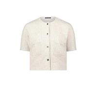 Betty Barclay Damen Sweatjacke Langarm 46, Cream Beige