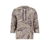 Sweatshirt BETTY BARCLAY "Betty Barclay Damen Sweatshirt mit hohem Kragen", Damen, Gr. 40, grau (grau, beige), Steppware, Obermaterial: 72% Viskose, 24% Polyester, 4% Elasthan., modisch, gerade normal
