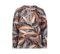 Betty Barclay Damen Sweatshirt mit hohem Kragen 38, Grey/Brown