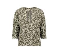 Sweatshirt mit Kragen Khaki/Khaki 44